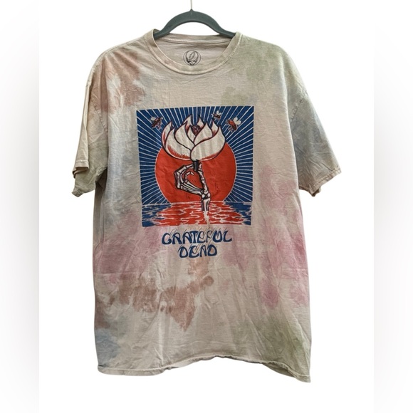 Grateful Dead Tie Dye Graphic T Shirt Top 100% Cotton Size 1X - Picture 1 of 6